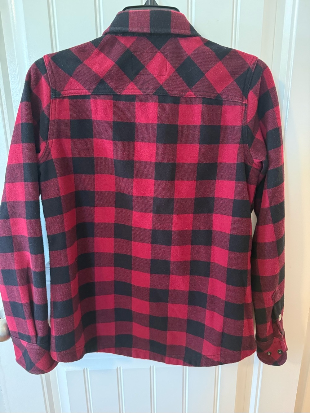 Orvis Red and Black Buffalo Plaid Shirt Jacket - Picture 5 of 6